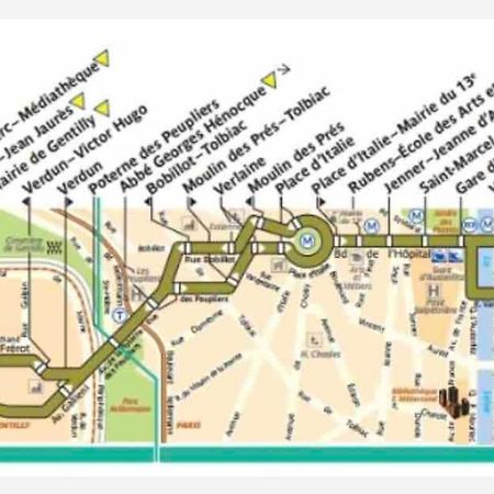 Duplex T2 A Arcueil A 3Min Arret Laplace Rer B Dış mekan fotoğraf