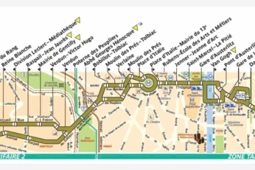 Duplex T2 A Arcueil A 3Min Arret Laplace Rer B Dış mekan fotoğraf